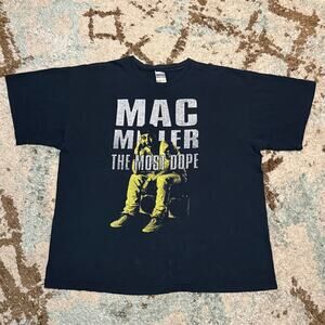 Mac Miller The Most Dope Shirt Size XL 2012 Back Hit RARE